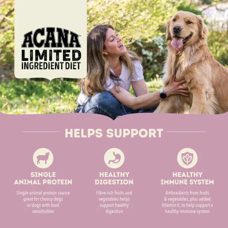 Acana Singles Grass Fed Lamb Dry Dog Food   | Low Prices | Canine & Co
