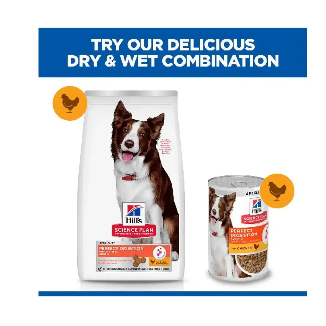 Hill’s Science Plan Medium Breed Perfect Digestion Adult Chicken Dry Dog Food | Canine & Co