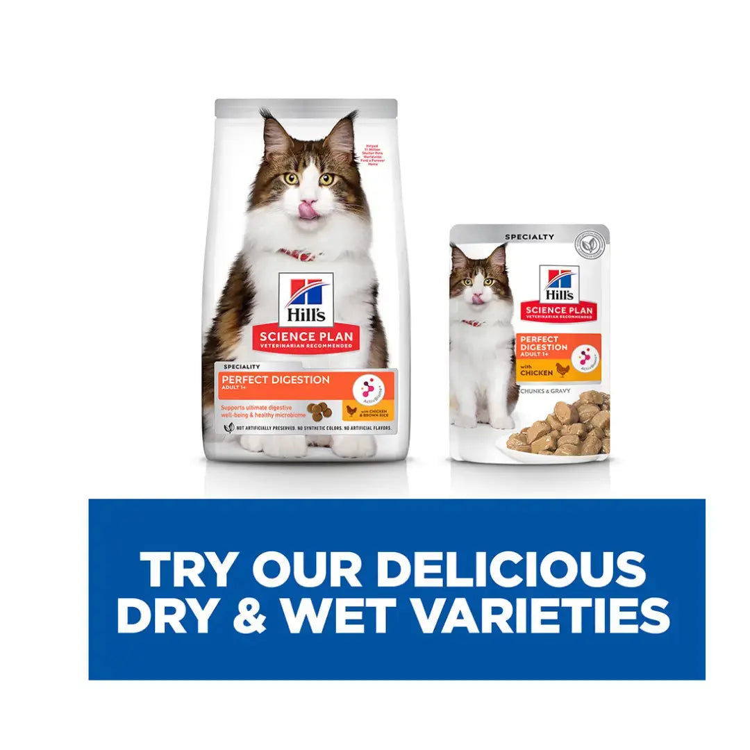 Hill's Science Plan Perfect Digestion Adult Dry Cat Food | Canine & Co