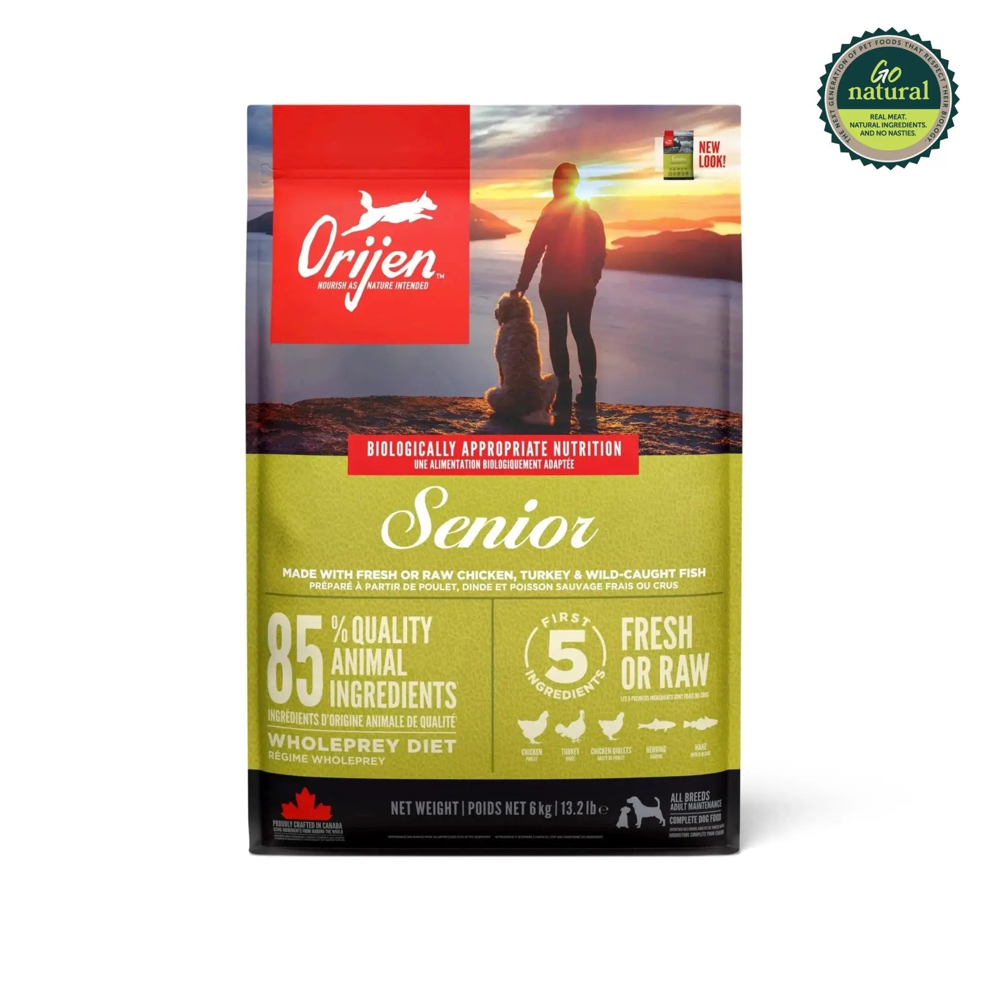 Orijen Senior ドッグフード 6kg Orijen Senior | Dry Dog Food | Canine & Co