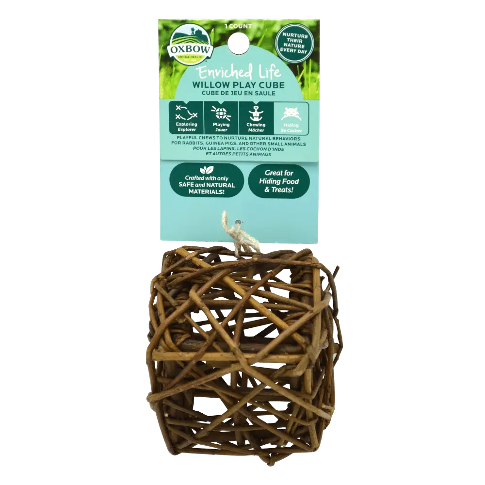 Oxbow Enriched Life - Willow Play Cube   | Canine & Co