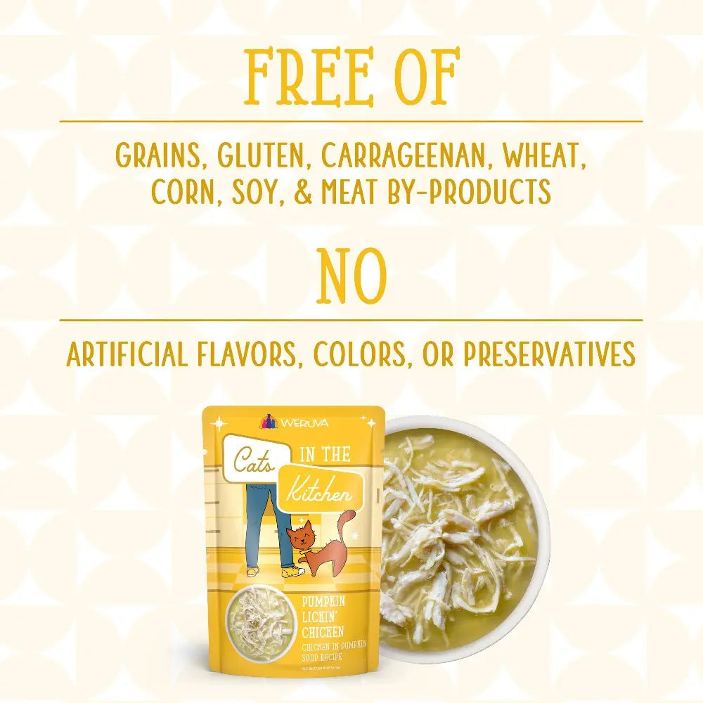 Weruva KPLICK85G product infographic highlighting key features and benefits