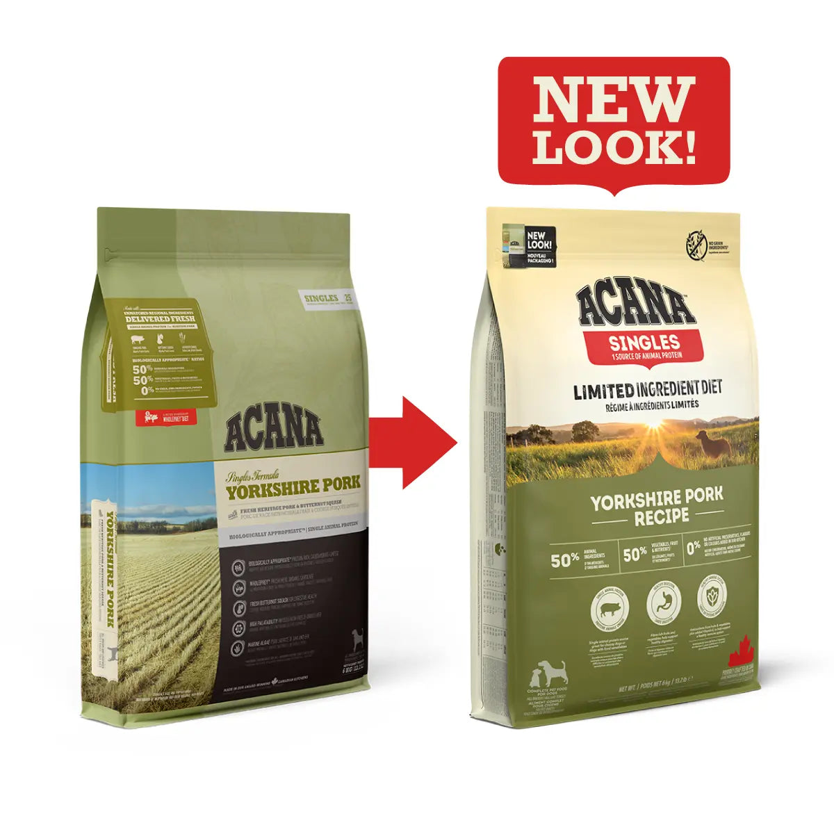 Acana Singles Yorkshire Pork Dry Dog Food   | Low Prices | Canine & Co