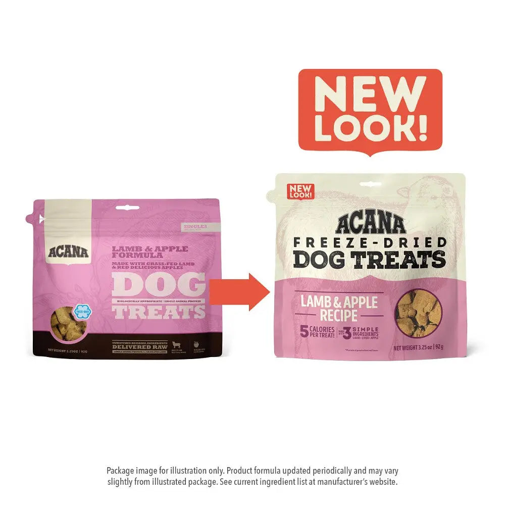 Acana Lamb & Apple Freeze-Dried Dog Treats new look