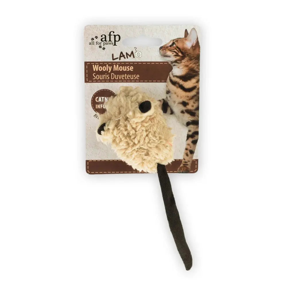 All for Paws Lambswool Wooly Mouse Cat Toy All for Paws