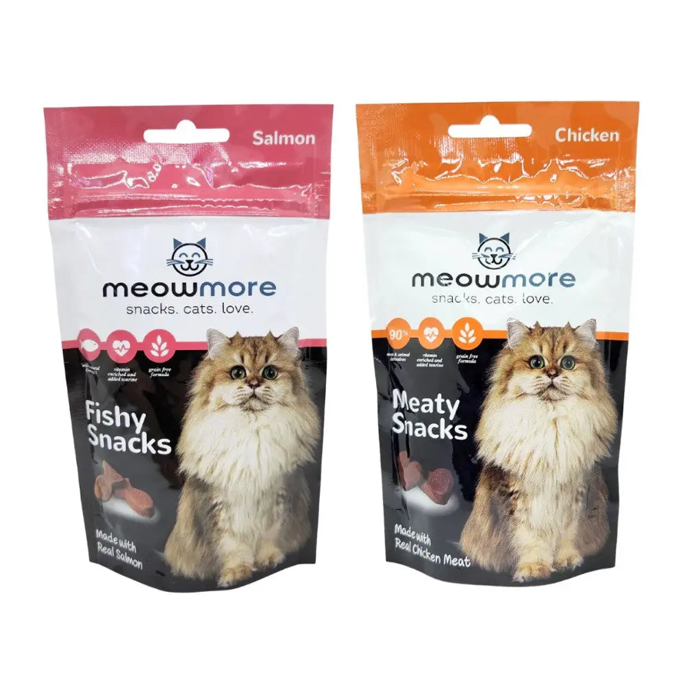 Meow More Cat Treat Snacks 35g Online Product Image Showing Packaging