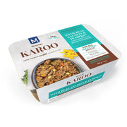 Premium dog food with real bison and pumpkin, designed for all breeds, in a convenient packaging.