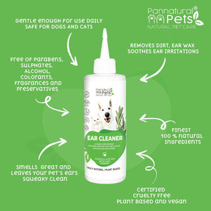 Pannatural Pets Ear Cleanser - Benefits and Features