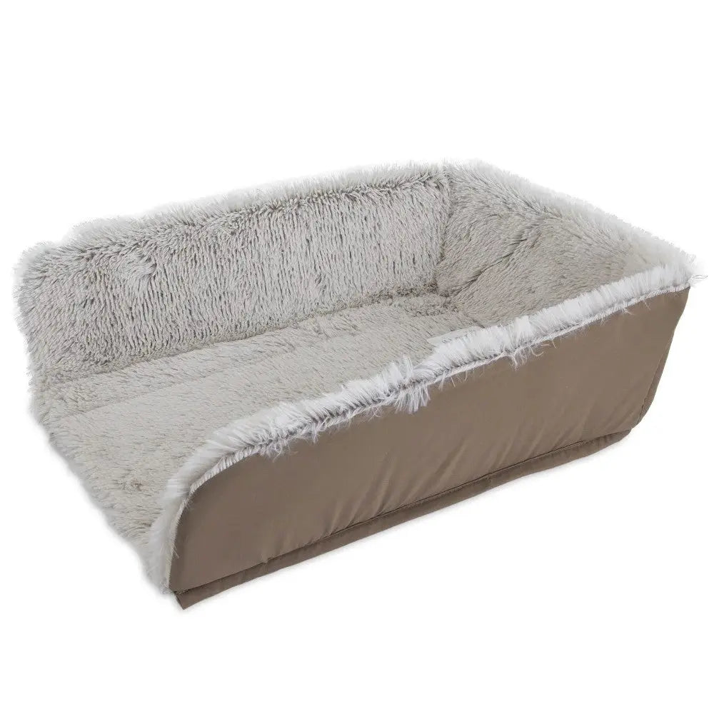 Cozy pet bed with plush interior and soft, durable fabric for ultimate comfort.