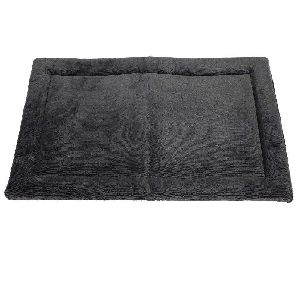 Soft gray pet mat for comfort and warmth, perfect for dogs or cats.