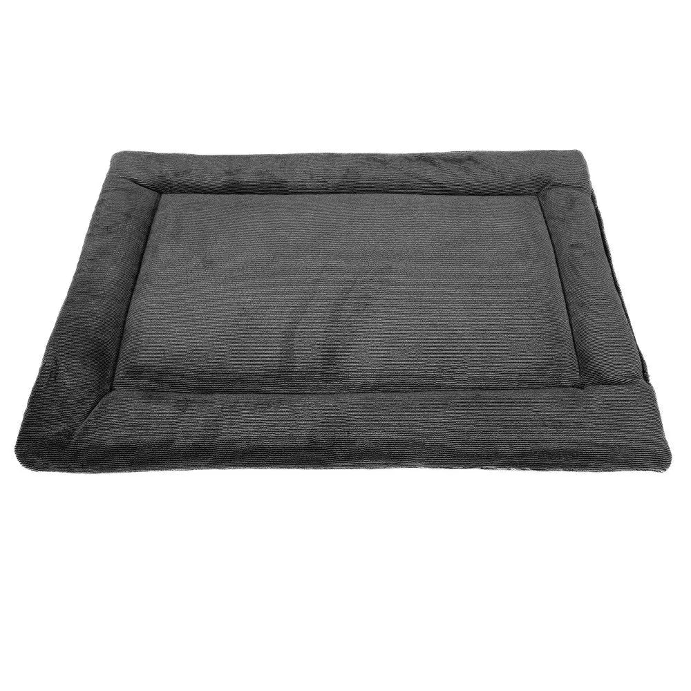 Cozy gray pet bed with soft fabric for ultimate comfort and relaxation.