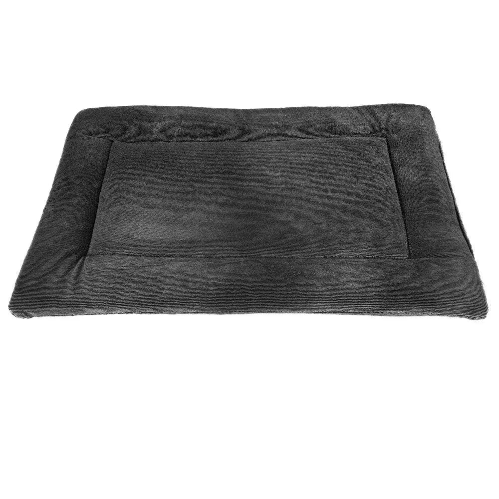 Cozy gray pet bed cushion for ultimate comfort and relaxation.
