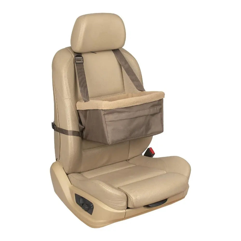 PetSafe Solvit Tagalong Pet Booster Seat - lifestyle image with pet South Africa nationwide