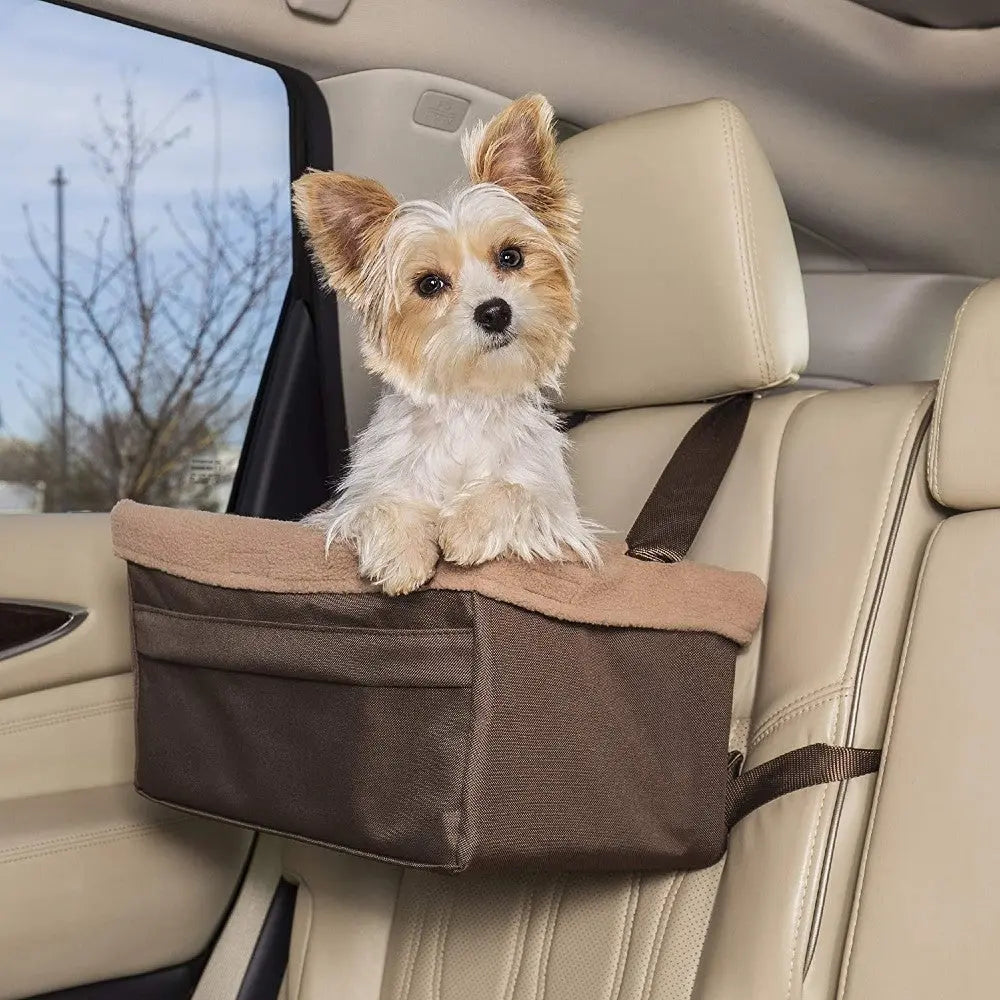 PetSafe Solvit Tagalong Pet Booster Seat - lifestyle image with pet shipping in South Africa