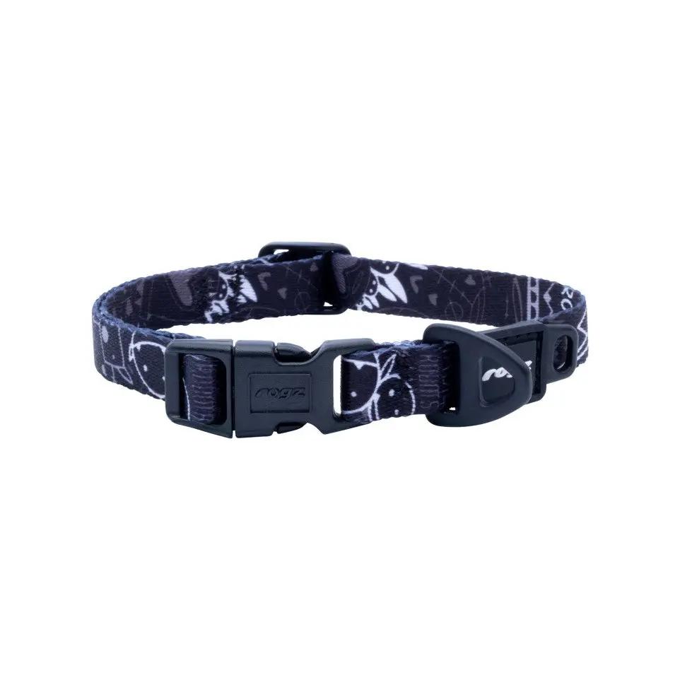 Rogz Fusion Classic Dog Collar Midnight Black
