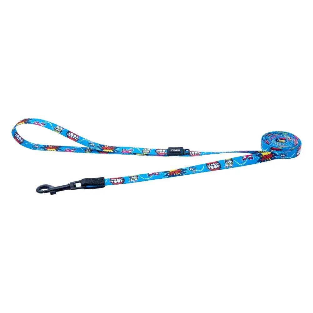 Rogz Fusion Classic Dog Lead Comic Blue