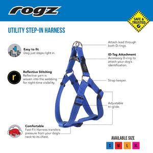 Rogz Utility Reflective Step-in Harness Features