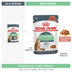 Royal Canin Cat Digestive Care Wet Food - Old Design and New Design (Packaging)