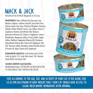 Weruva Canned Cat Food - Mack & Jack Ingredients