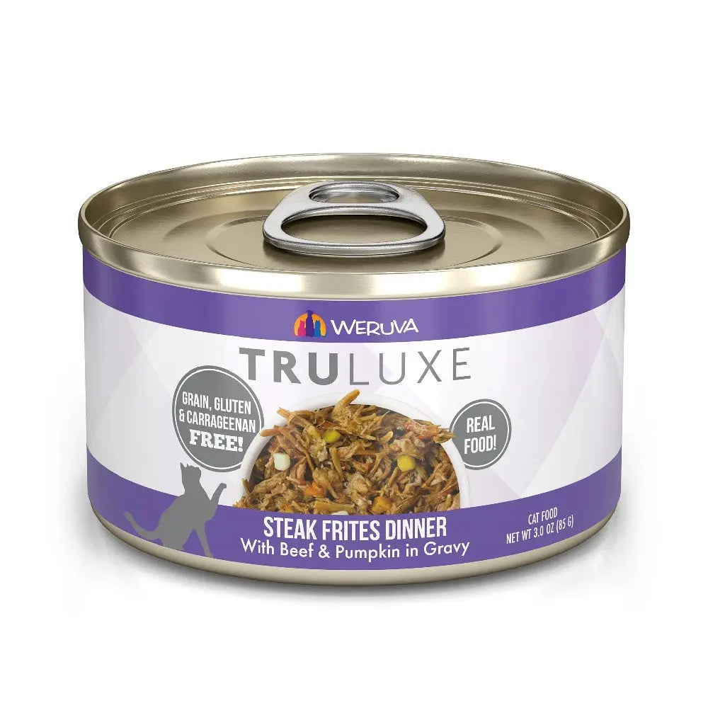 Weruva Canned Steak Frites Wet Cat Food Can  85g | Low Prices | Canine & Co