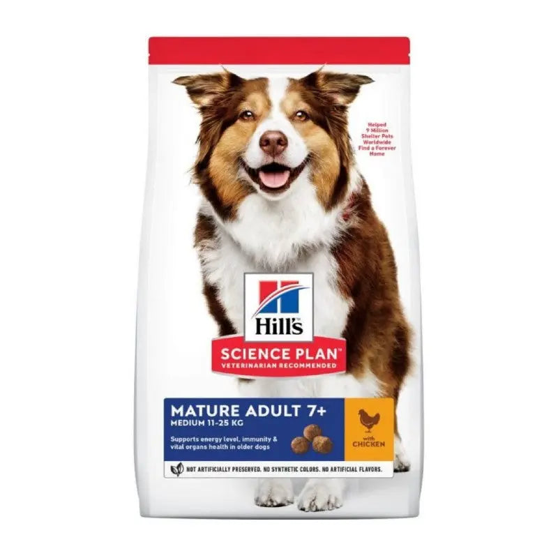 Hill's Science Plan Canine Mature Adult 7+ Medium Chicken Dry Dog Food   | Low Prices | Canine & Co