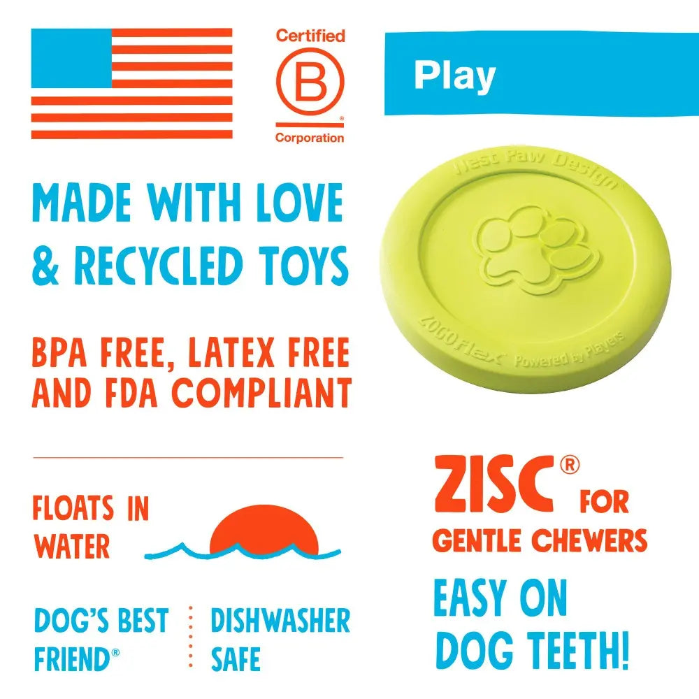 West Paw Zisc Dog Chew Toy   | Low Prices | Canine & Co