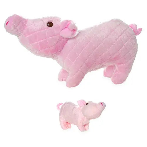 Soft pink pig plush toy, perfect for cuddling and imaginative play.