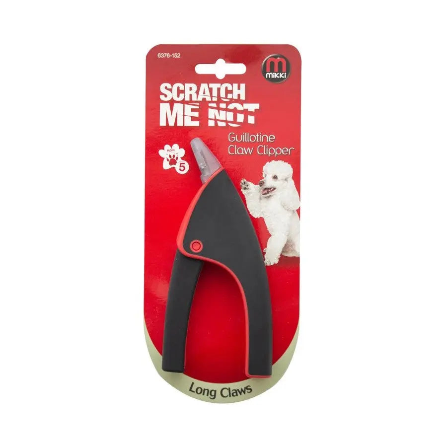 Mikki guillotine claw clipper for safe and easy pet nail trimming.