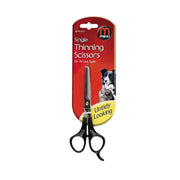 Mikki single thinning scissors for pets, ideal for grooming all coat types.