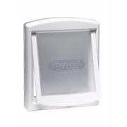 Staywell pet door, white, easy installation, durable design for pet access and convenience.
