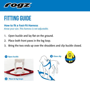 Rogz Utility Reflective Fast Fit Dog Harness Fitting Guide