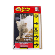 Sticky Paws XL sheets prevent cats from damaging carpets and deter inappropriate elimination.