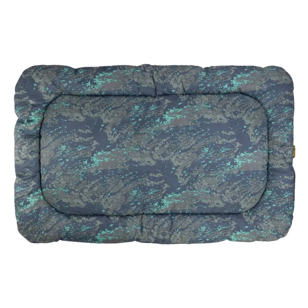 Camouflage pet bed with a soft, padded design for ultimate comfort and style.