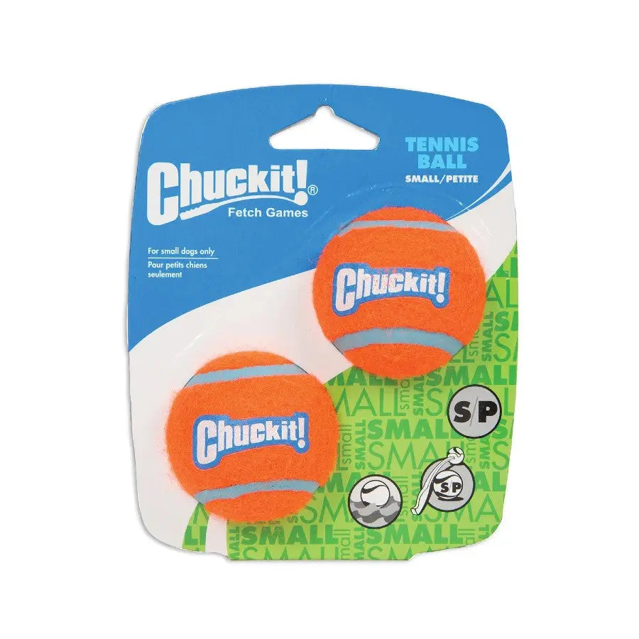 Chuckit! small tennis balls for dogs, perfect for fetch games and outdoor play.