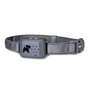 Dog training collar with adjustable strap and built-in sound feature for effective training.
