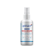 Effivet skin and wound cleaner spray for pets, promotes healing and prevents infections.