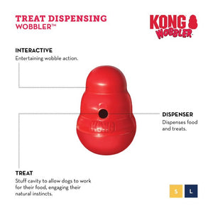 Kong Red Wobbler Treat Toy
