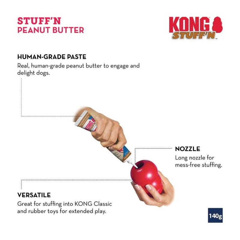 Kong Stuff'n Real Peanut Butter Paste  Buy Dog Treats Online – Canine & Co