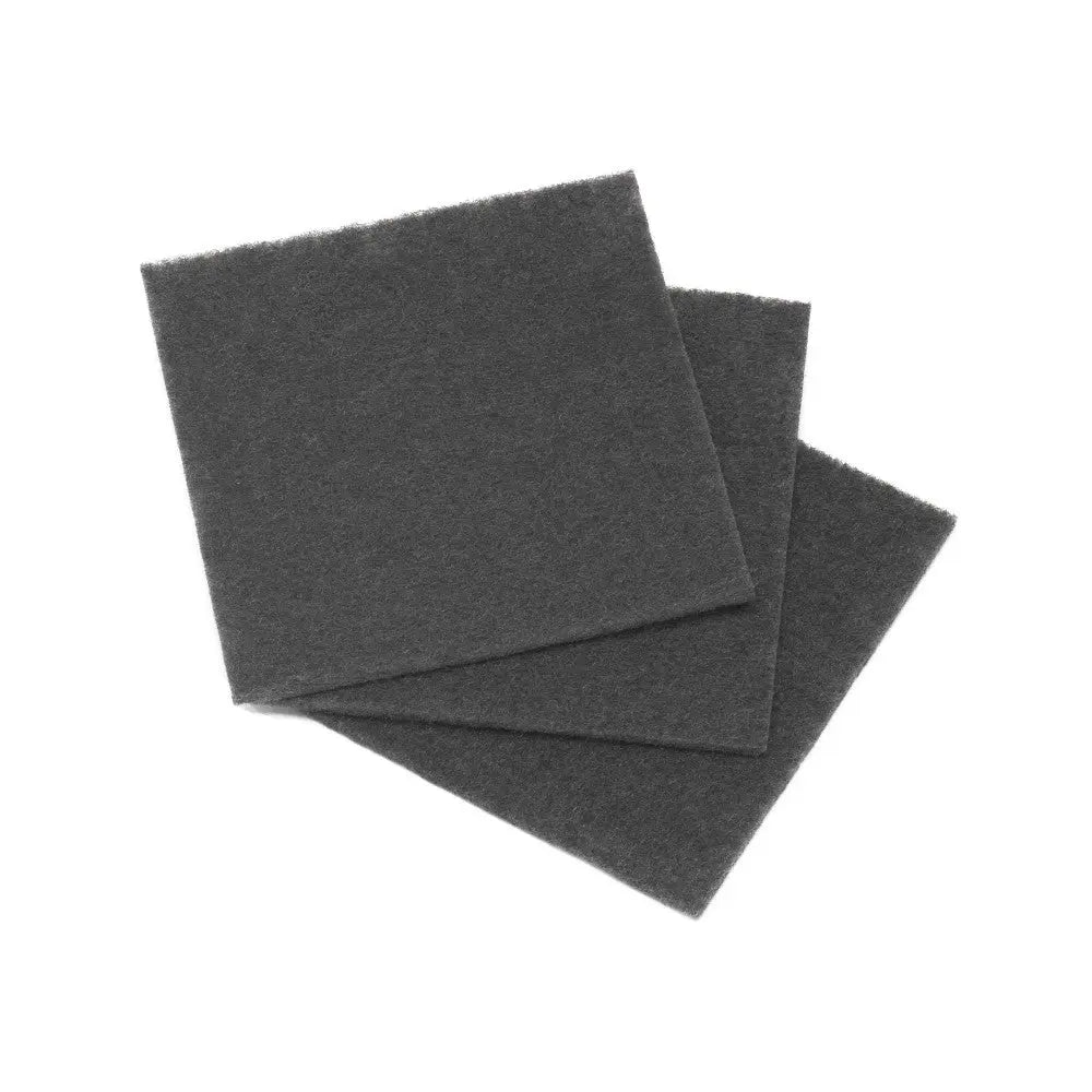 Three gray felt pads stacked together for various crafting and home projects.