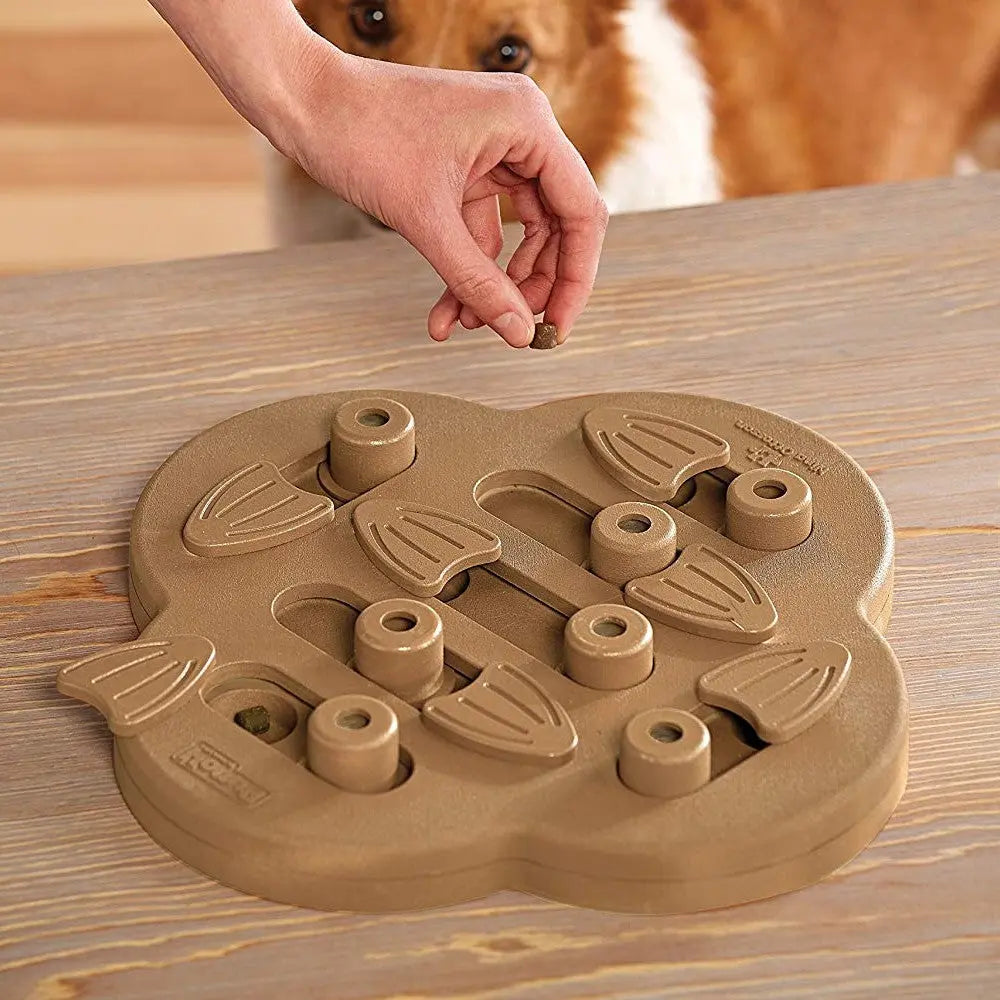 Nina Ottosson Dog Hide and Slide Brown Puzzle Toy