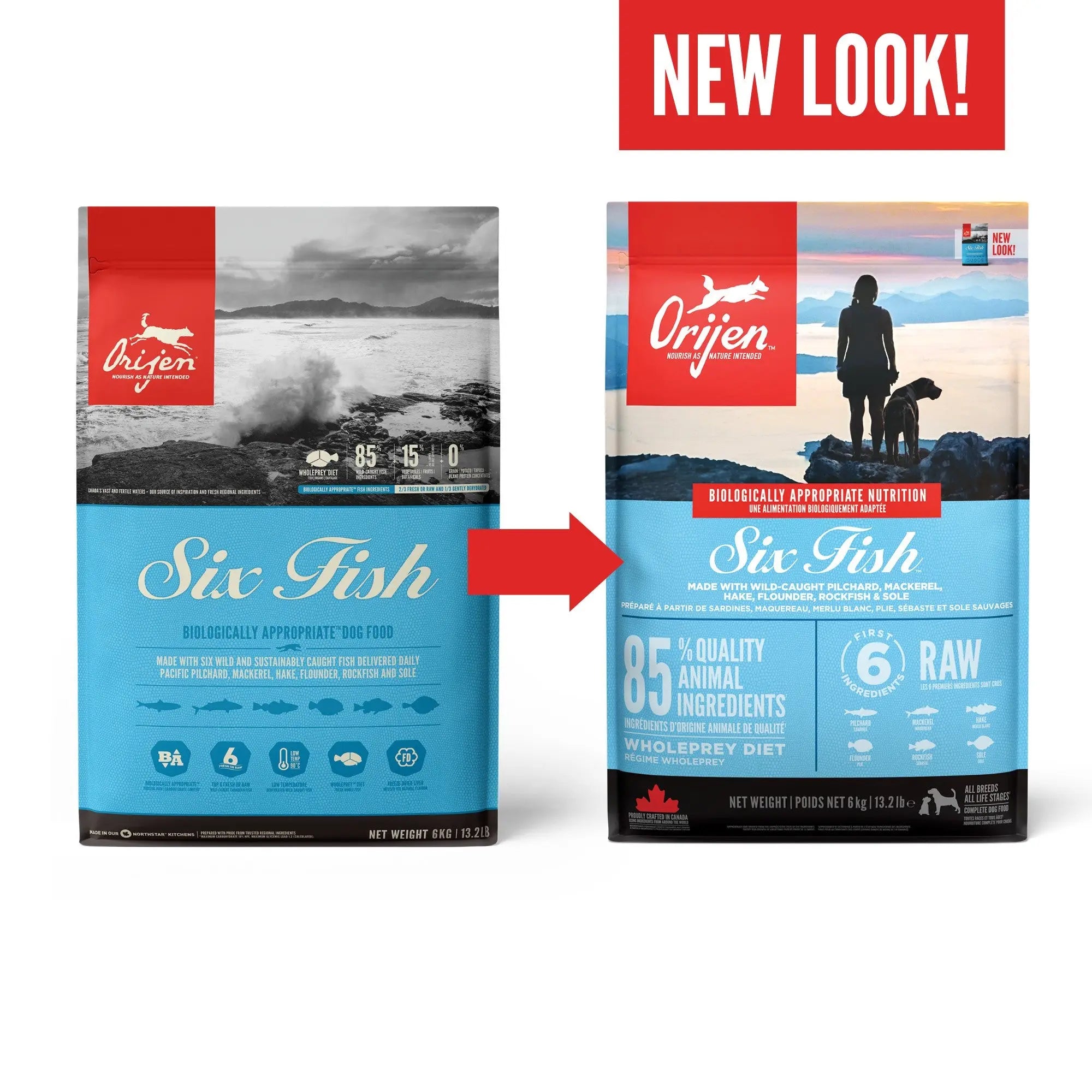 Orijen Six Fish Dry Dog Food   | Low Prices | Canine & Co