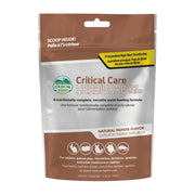 Oxbow Critical Care Herbivore fine grind formula for small animals, featuring natural papaya flavor.