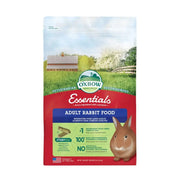 Oxbow Essentials Adult Rabbit Food bag featuring natural ingredients for healthy adult rabbits.