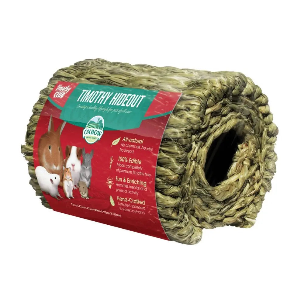 Timothy hay hideout for small pets, 100% edible, promotes natural chewing and play.