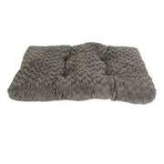 Cozy gray pet bed with plush texture for ultimate comfort and relaxation.