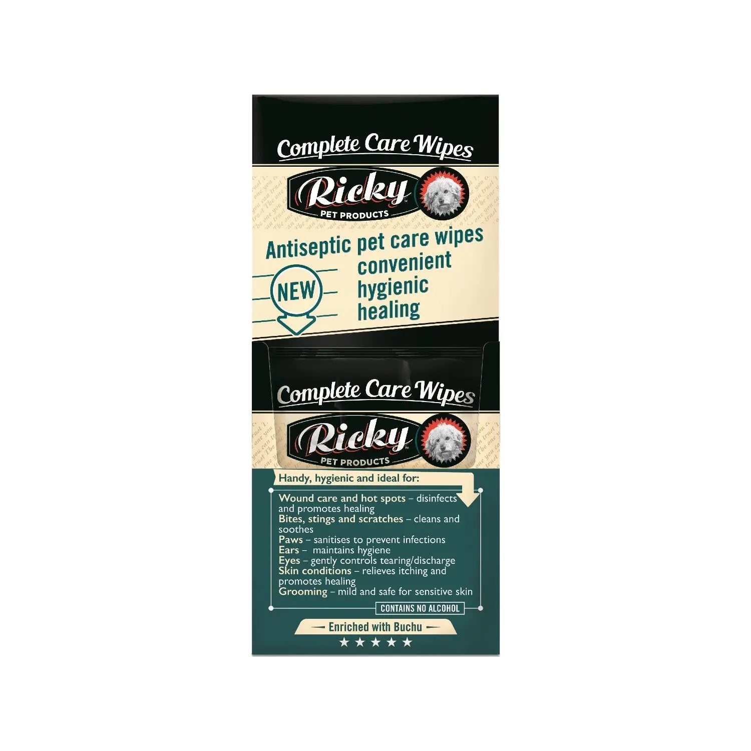 Ricky Pet Products Complete Care Wipes available online