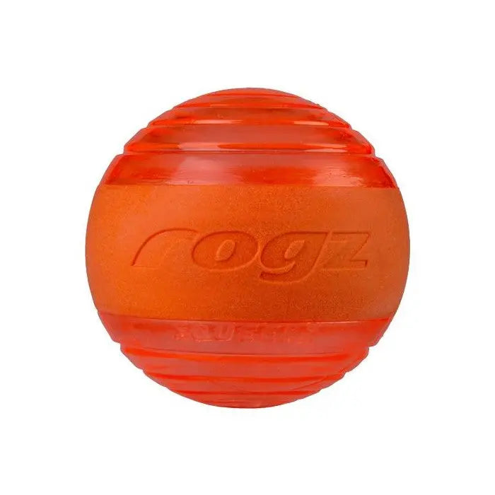 Rogz Squeekz Fetch Ball Fetch Dog Toy  Orange | Low Prices | Canine & Co