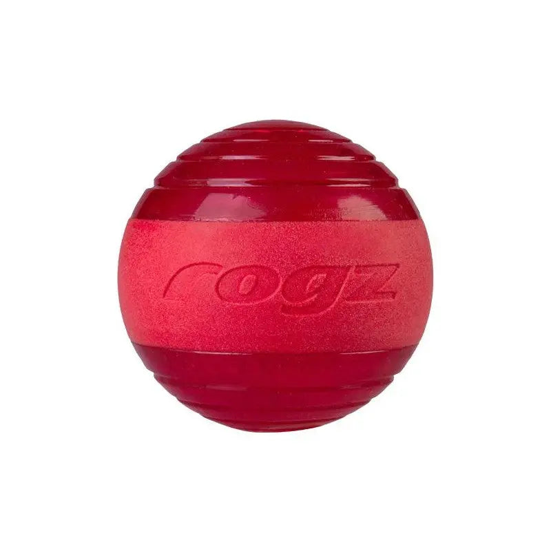 Rogz Squeekz Fetch Ball Fetch Dog Toy  Red | Low Prices | Canine & Co