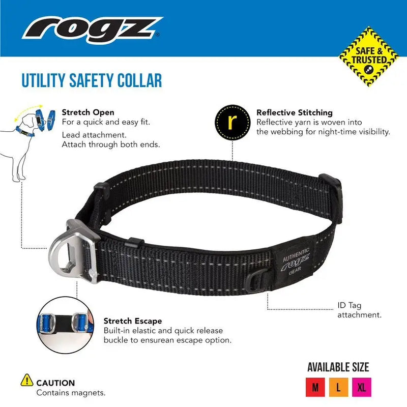 Rogz Utility Safety Collar Buy Dog Collars Online Canine & Co