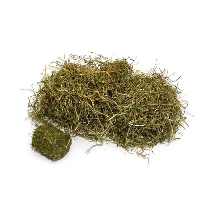 Dried grass hay for small animals, ideal for feeding and nutrition.